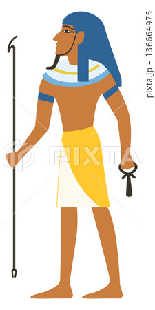 Osiris color drawing in ancient egypt mythology style Osiris color drawing in ancient egypt mythology style 136664975
