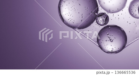 purple cosmetic serum bubbles abstract background molecular structure scientific research new formula liquid collagen essence gel texture macro 3d illustration purple cosmetic serum bubbles abstract background molecular structure scientific research new formula liquid collagen essence gel texture macro 3d illustration 136665536
