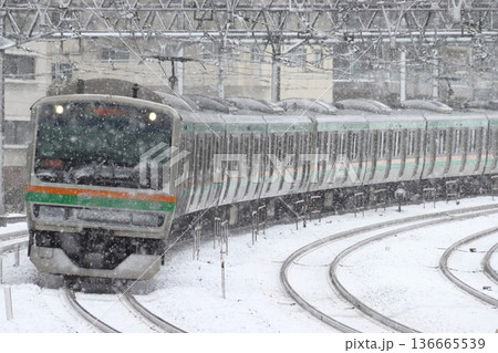 ［JU］冬の上野東京ラインE231系電車（宇都宮線直通） 136665539