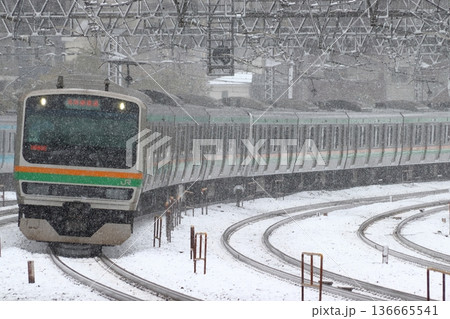 ［JU］冬の上野東京ラインE231系電車（宇都宮線直通） 136665541