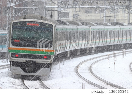 ［JU］冬の上野東京ラインE231系電車（宇都宮線→東海道線直通） 136665542