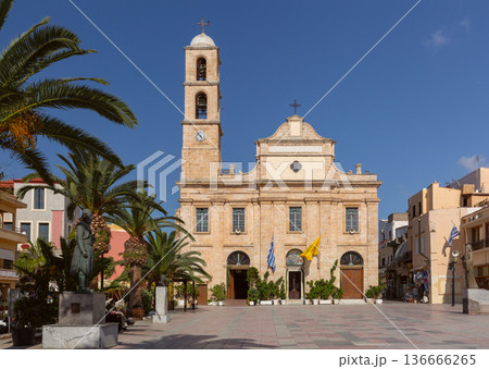 Cathedral Church on Central Square in Chania Crete Greece 136666265
