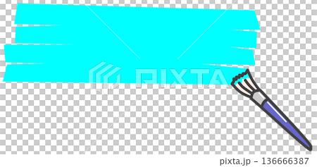 用畫筆塗抹彩色水性顏料和油性顏料的插圖 用畫筆塗抹彩色水性顏料和油性顏料的插圖 136666387