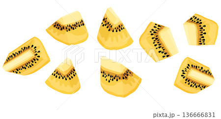 キウイ　カット 136666831