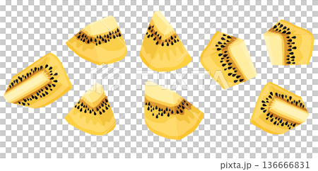 キウイ　カット 136666831