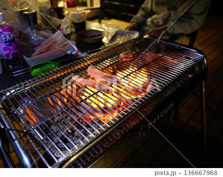Grilled shrimp Yakiniku, japanese bbq Grilled shrimp Yakiniku, japanese bbq 136667968