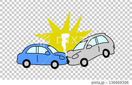 交通事故　正面衝突 136668306