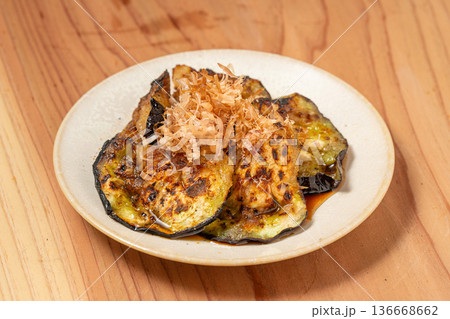 なす炭火焼き とろける食感の和風焼き野菜 136668662