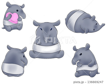 バク イラスト素材 バク イラスト素材 136669247