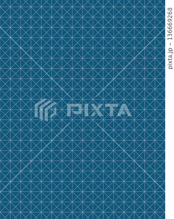 藍色の斜方眼の背景 136669268