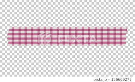 Masking tape check (pink) 136669275