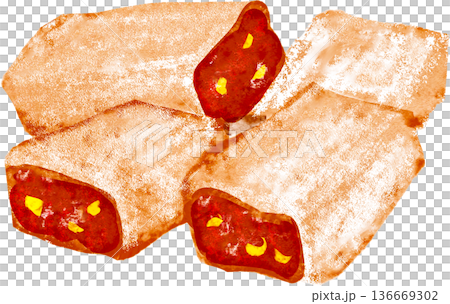 くるみ餅のイラスト くるみ餅のイラスト 136669302