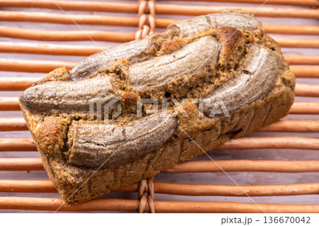 バナナとりんごのパウンドケーキ 136670042