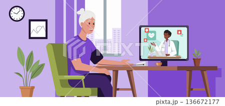 Online Doctor Consultation with Elderly Patient Online Doctor Consultation with Elderly Patient 136672177