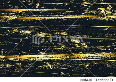 Grunge Golden Wooden Plank Background Grunge Golden Wooden Plank Background 136672214
