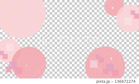 背景素材 - 粉紅色圖案 2026-3 向量圖 136672274