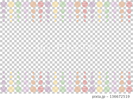 Colorful Japanese pattern dot background 136672519