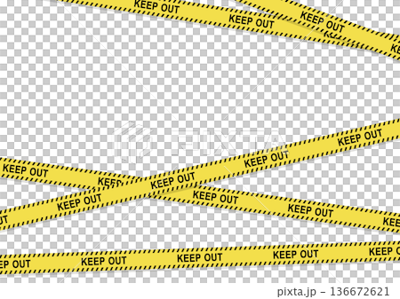 禁止入內警告圖片，路障膠帶，施工或犯罪現場風格向量背景 136672621