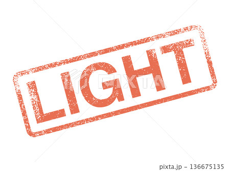 Vintage textured Light stamp conveys brilliance and clarity in a rectangular frame for visual communication 136675135