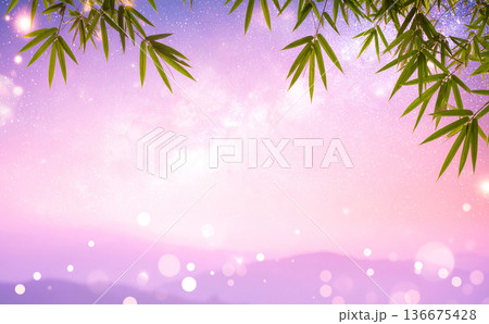 七夕の背景素材 136675428