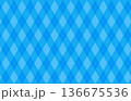 水色のアーガイル柄のベクター背景イラスト素材 水色のアーガイル柄のベクター背景イラスト素材 136675536