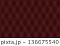 茶色のアーガイル柄のベクター背景イラスト素材 茶色のアーガイル柄のベクター背景イラスト素材 136675540