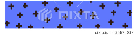 Sticky tape adhesive stripe with blue star pattern 136676038