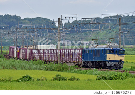 総武本線 佐倉-物井 JR貨物 EF64-1034(愛知) 総武本線 佐倉-物井 JR貨物 EF64-1034(愛知) 136676278