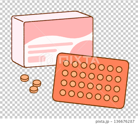 簡單易懂的低劑量避孕藥圖示 | 性教育與健康 136676287