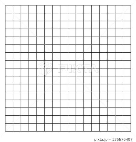 Square grid pattern. Paper sheet background template 136676497