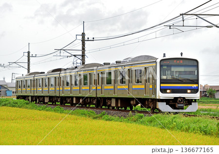 成田線 滑河-下総神崎 JR東日本 209系 C416編成(幕張) 成田線 滑河-下総神崎 JR東日本 209系 C416編成(幕張) 136677165
