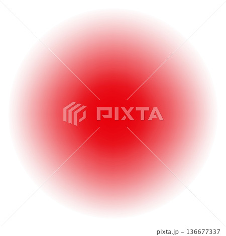 Red spot. Epicenter symbol. Monitor scan sign 136677337