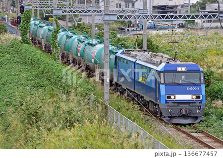 東海道本線　東高島－桜木町　JR貨物　EH200-3（高崎） 136677457