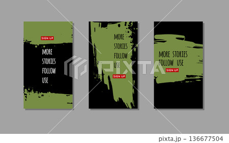 Green ink brush stroke on black background. Green ink brush stroke on black background. 136677504