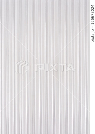 White corrugated plastic sheet texture background 136678024