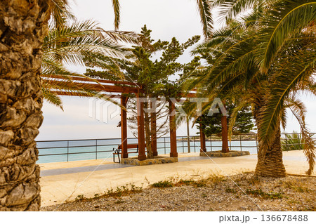 Isla Plana town beach in Spain 136678488