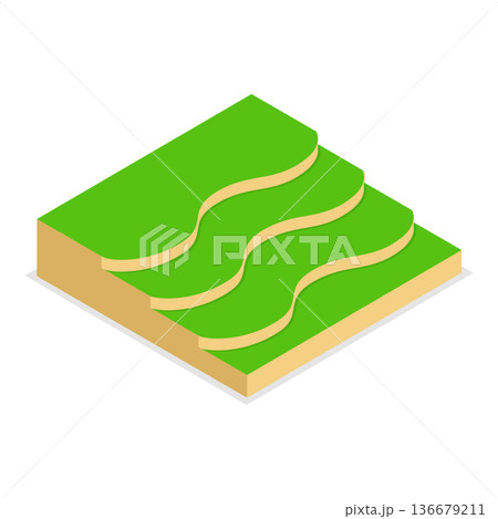3D Isometric Flat Vector Illustration of Gardening and Farming Approaches, Collection Set for Regenerative Agriculture And Sustainable Crops. Item 3 136679211