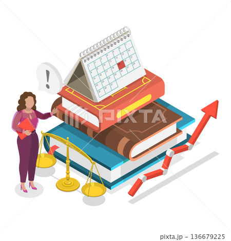 3D Isometric Flat Vector Illustration of Online Banking, Set Of Financial Scenes. Item 2 136679225