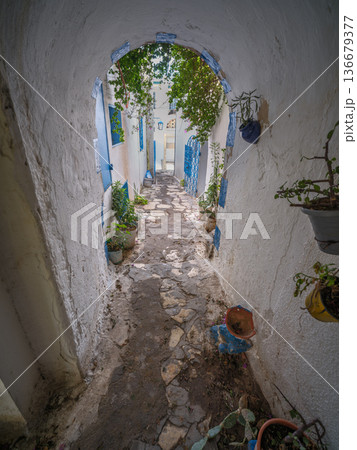 Timeless Echoes: A Walk Through Hammamets Winter Medina 136679377