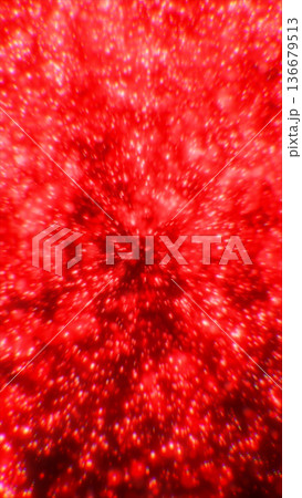 Intense glowing red particles exploding outward in a vibrant energetic abstract composition Intense glowing red particles exploding outward in a vibrant energetic abstract composition 136679513