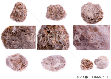 Collection of stone mineral Albit Collection of stone mineral Albit 136680424