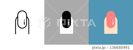 ネイルのアイコン 136680991