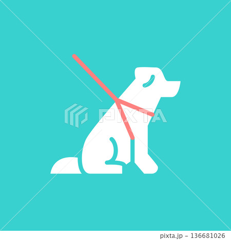盲導犬のアイコン 盲導犬のアイコン 136681026
