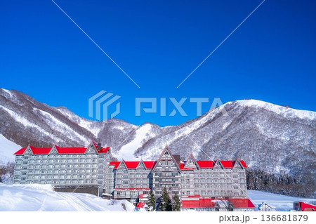 【冬素材】白馬コルチナスキー場【長野県】 【冬素材】白馬コルチナスキー場【長野県】 136681879