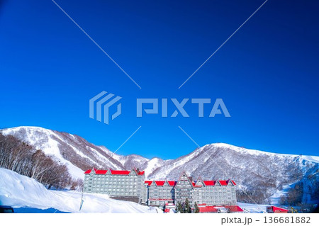 【冬素材】白馬コルチナスキー場【長野県】 136681882