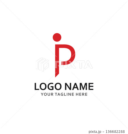 p people logo and symbol vector icon 136682288