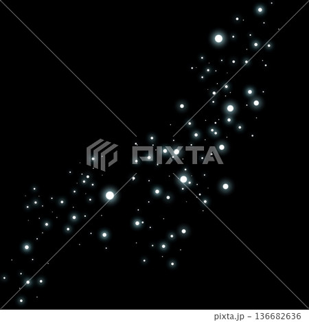 薄い水色のシンプルなキラキラの背景 136682636