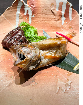 加賀料理　のどぐろの炙り焼き 136683080