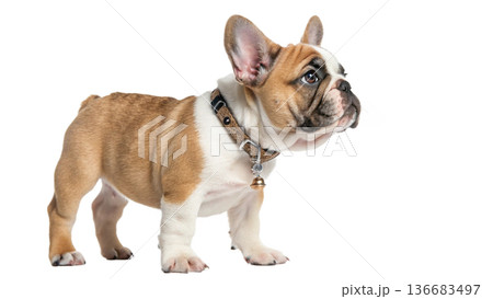 english bulldog puppy isolated on white background 136683497