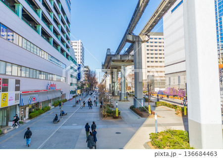 立川市の都市風景 サンサンロード駅から奥方向 立川駅北口 立川市の都市風景 サンサンロード駅から奥方向 立川駅北口 136684463
